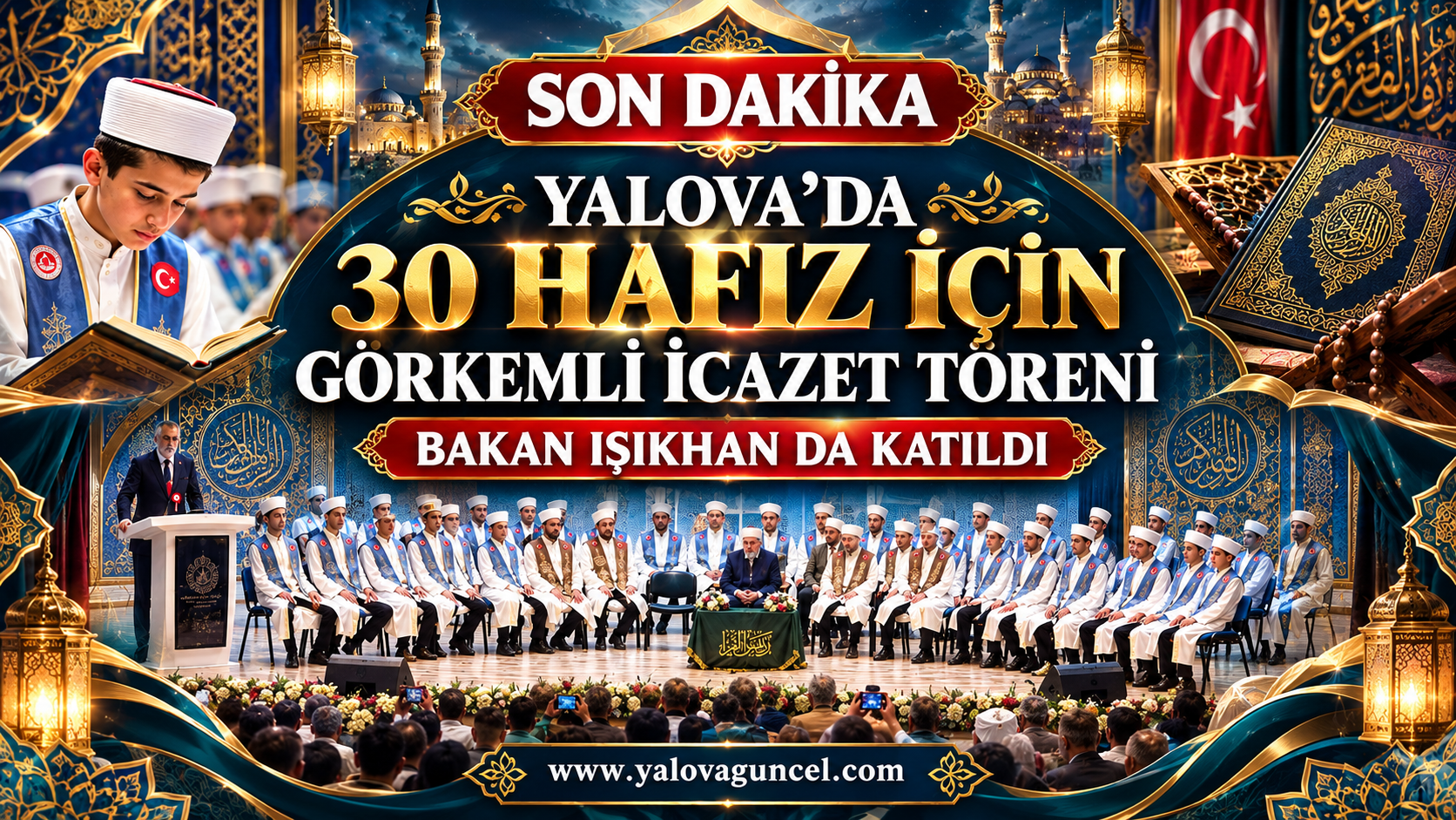 Bakan Işıkhan Hafız İcazet Törenine Katıldı