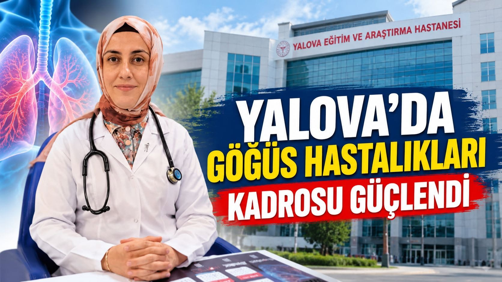 Yalova EAH Göğüs Hastalıklarında Dr. Feyza Küçük Ayhan Göreve Başladı