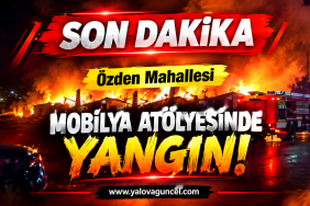 Yanan Çöp Konteynerine Hortumla Müdahale Etti