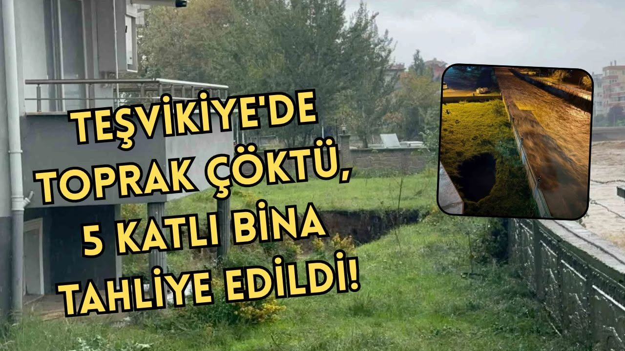 Yalova’da Toprak Çökmesi Paniği! 20 Kişi Tahliye Edildi
