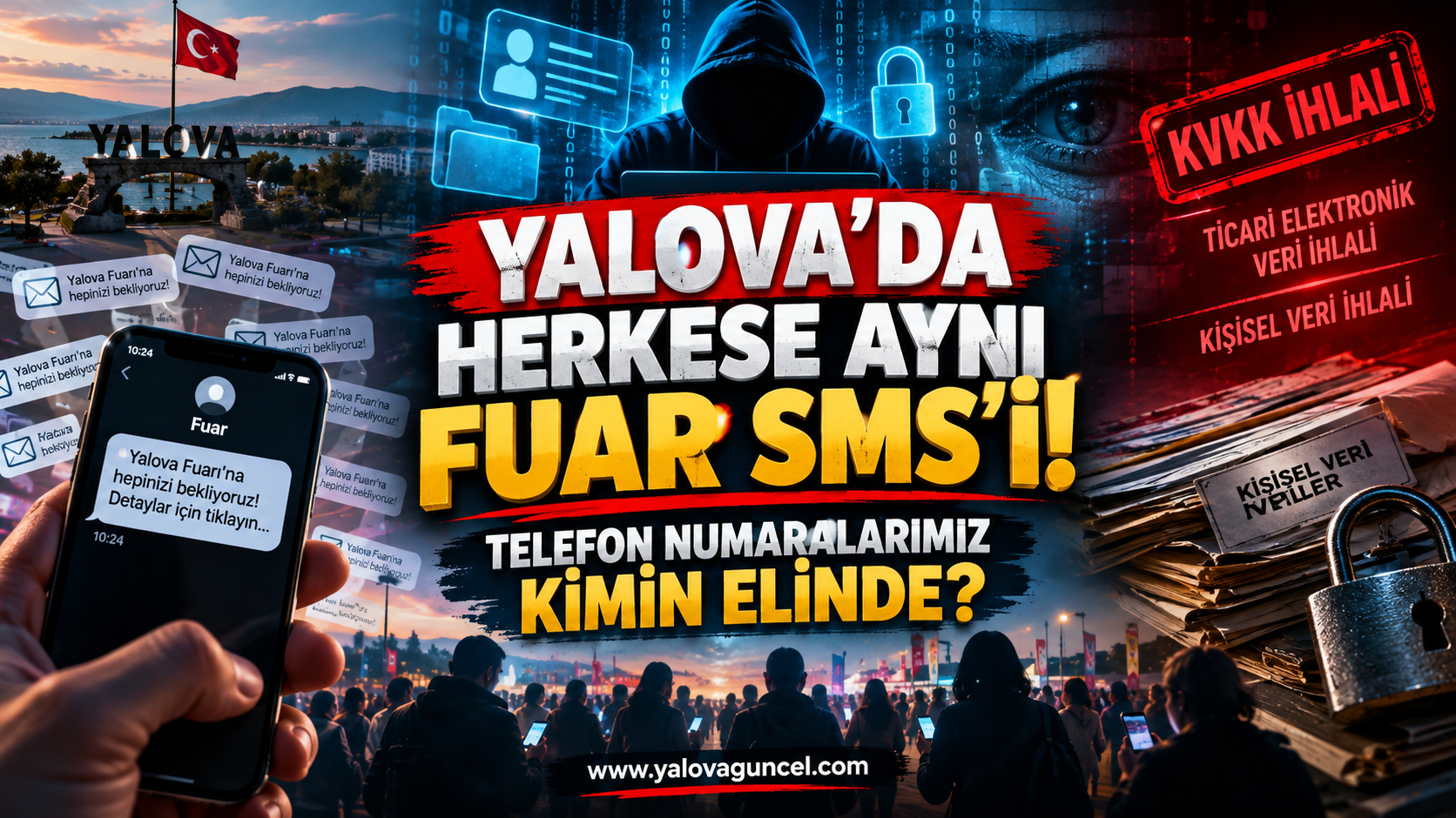 YALOVA’DA HERKESE AYNI FUAR SMS’İ! TELEFON NUMARALARIMIZ KİMİN ELİNDE?
